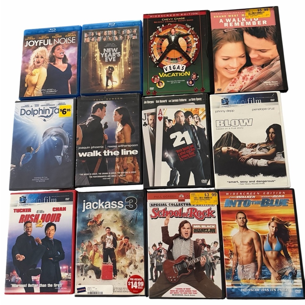 Lot of (12) Movie DVDs.